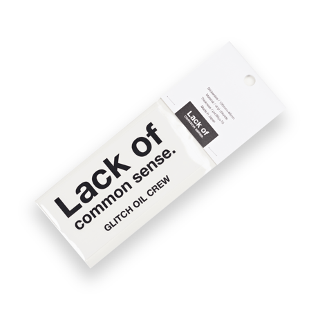 Lack of common sense Logo sticker【ロゴステッカー】