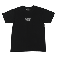 Lack of common sense Logo T- shirt【 Black 】