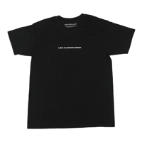 Lack of common sense Horizontal Logo T- shirt【 Black 】