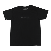 Lack of common sense Horizontal Logo T- shirt【 Black 】