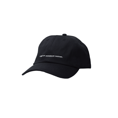 Lack of common sense Horizontal Logo  cap