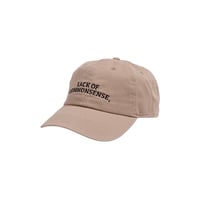Lack of common sense CollegeLogo Baseball LowCap 【beige】
