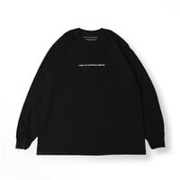 Lack of common sense Horizontal Logo L/S T- shirt【 Black 】