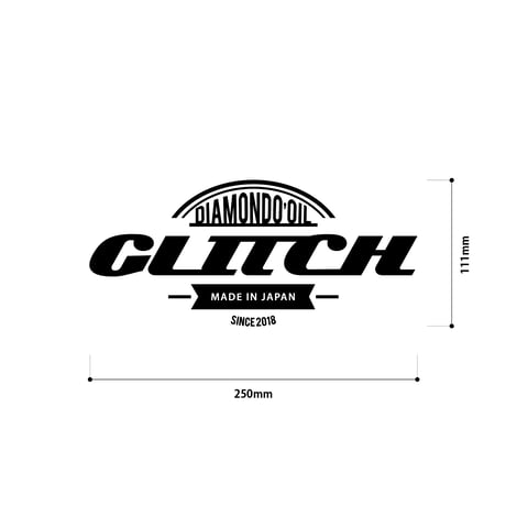 glitch oil Logo sticker 【ロゴステッカー】