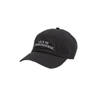 Lack of common sense CollegeLogo Baseball LowCap 【black】