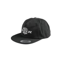 Lack of common sense  classic 5 panel GLITCH LOGO cap 【Black】