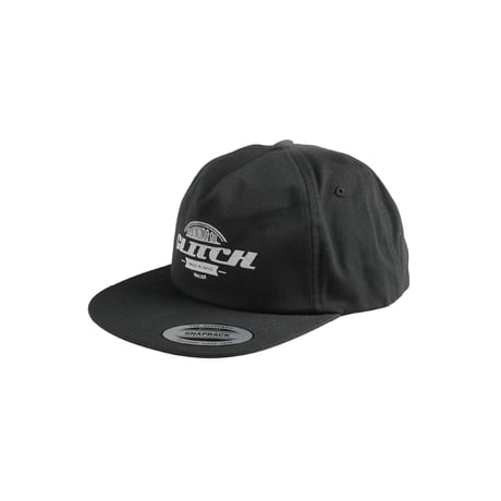 Lack of common sense  classic 5 panel GLITCH LOGO cap 【Black】