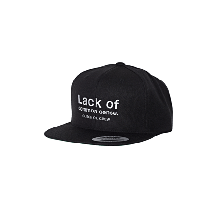 Lack of common sense  Logo cap