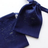 星降りの巾着ポーチ