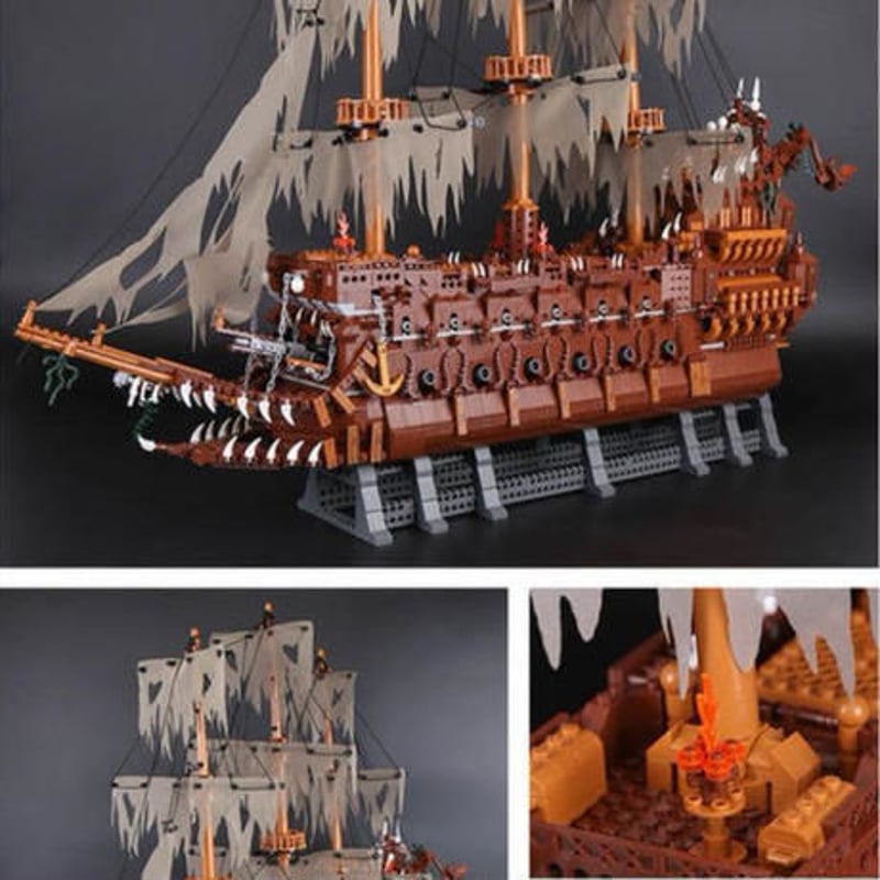 レゴ互換品 フライングダッチマン号 海賊幽霊船MOC パイレーツオブ