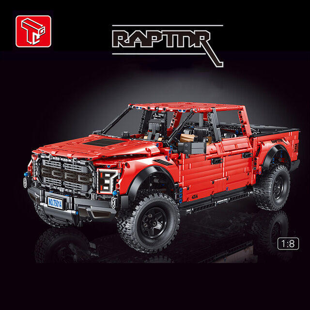 2色 レゴ 互換品 3249ピース フォードラプター F-150 デザイン ダブル ...