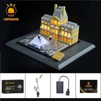 レゴ アーキテクチャー 21024 ルーブル美術館 ライトアップセット [LED ライト キット+バッテリーボックス]