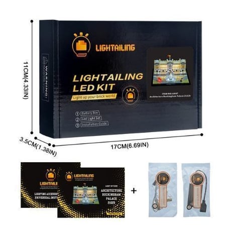 レゴ アーキテクチャー 21029 バッキンガム宮殿 ライトアップセット [LED ライト キット+バッテリーボックス]