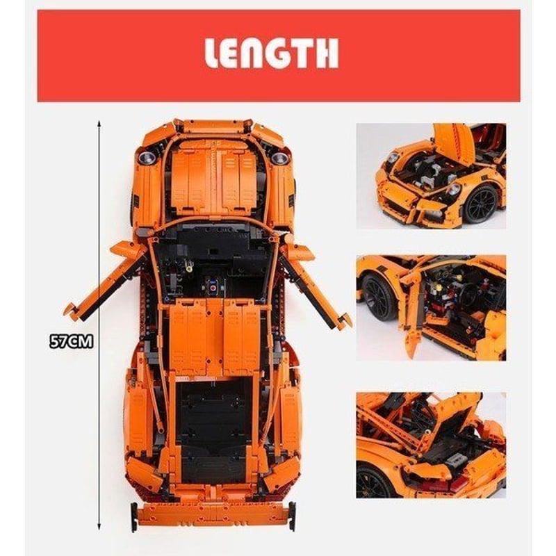 レゴ 互換品 テクニック ポルシェ911 GT3 RS オレンジ 42056 | fulfil...