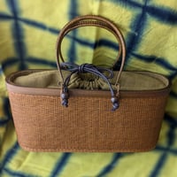 【BORRIBOON MODERN】　竹編みバッグ BROWN
