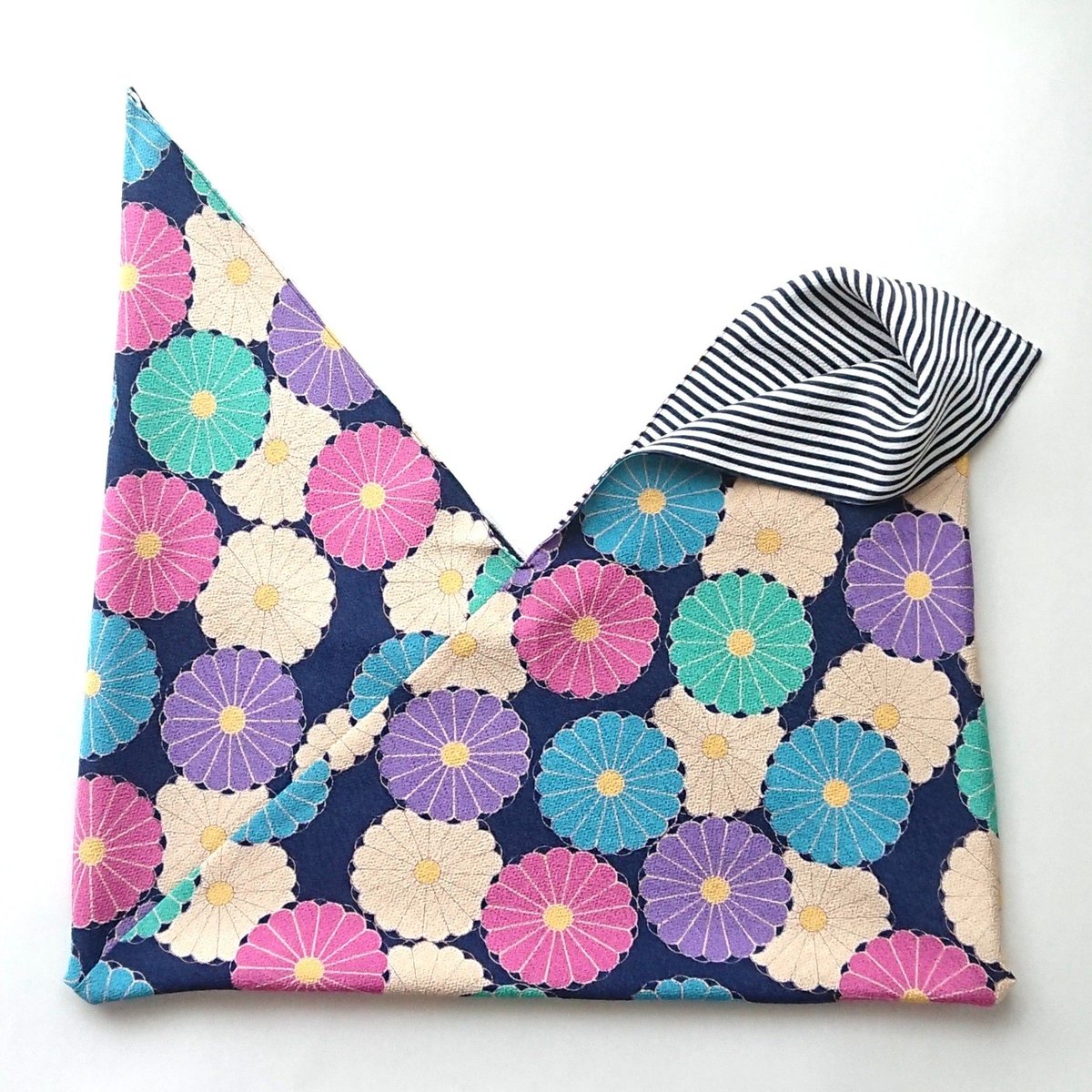 shimaさん用 リバーシブルあずま袋 SHIMA×KIKU/NAVY | TANBI ONLINE STORE