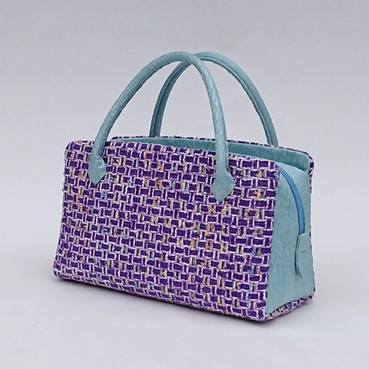 高級利休バック　黒紫花弁　 シンプル トートバッグ 和装バッグ新品 高級利休バック 黒紫花弁 シンプル トートバッグ 和装バッグ新品