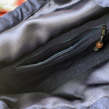 【BORRIBOON MODERN】　竹編みバッグ NAVY