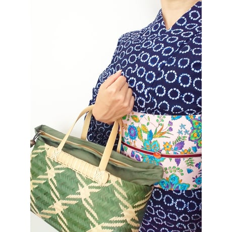 【BORRIBOON MODERN】バンブートートバッグ　GREEN