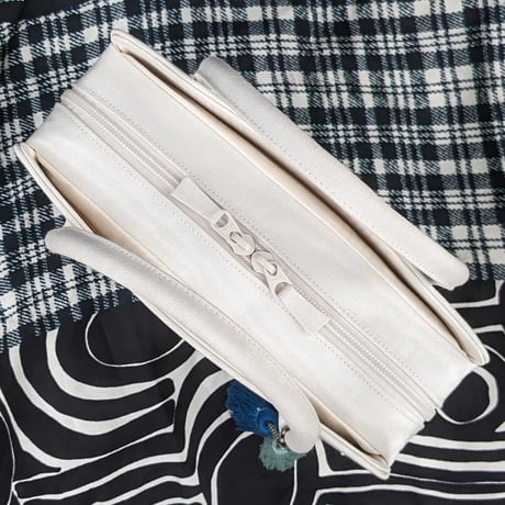 利休バッグ(八寸) MOIRE/IVORY