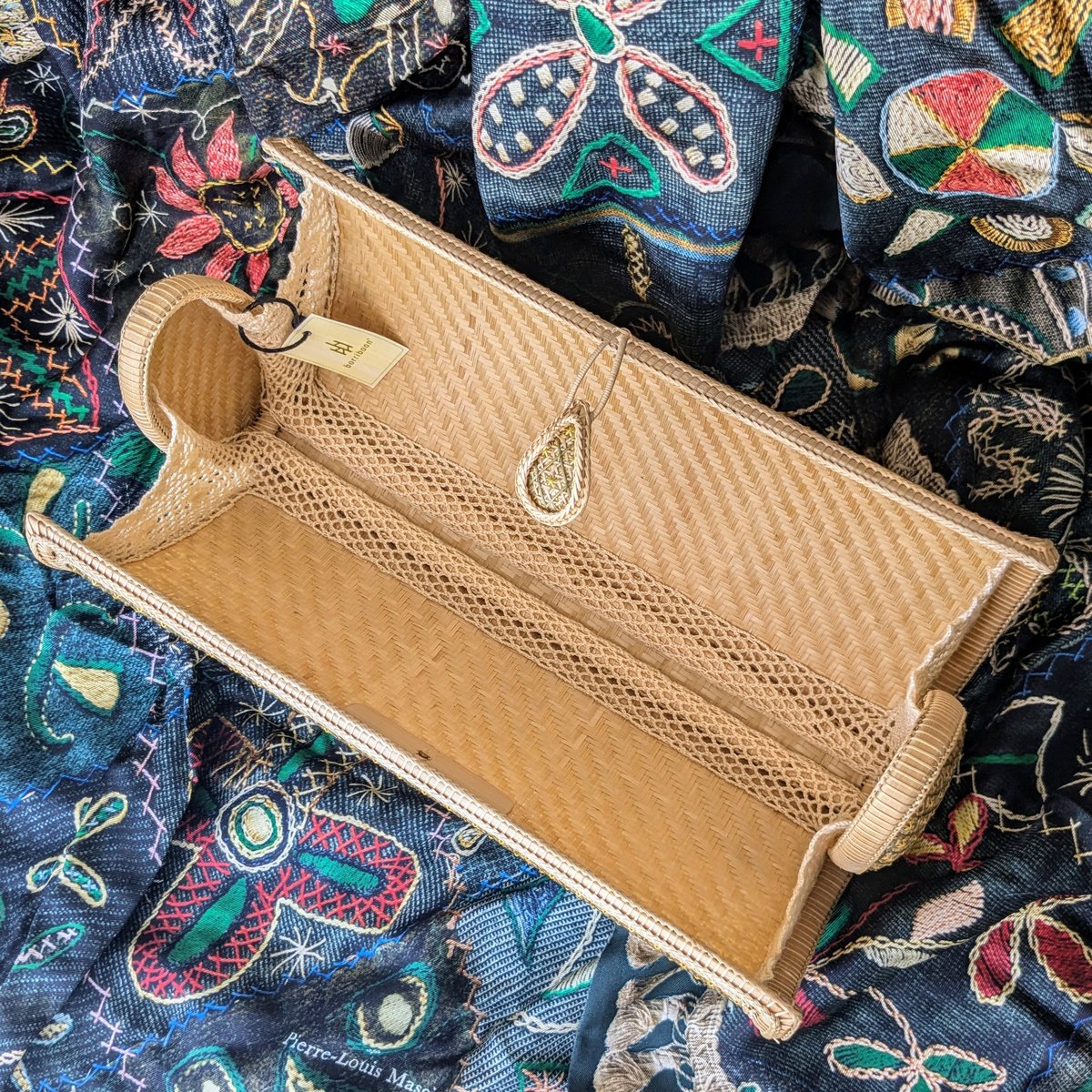 バッグ竹編 網代バッグL 模様入り/竹バッグ/女性/竹かご/国産/日本製 通販