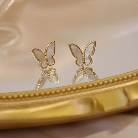 butterfly one point  pierce/earring