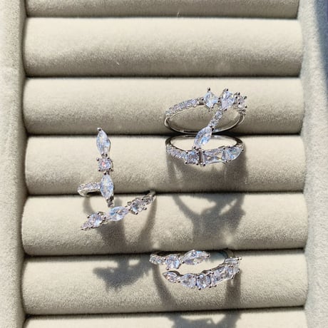 stone ring 3set