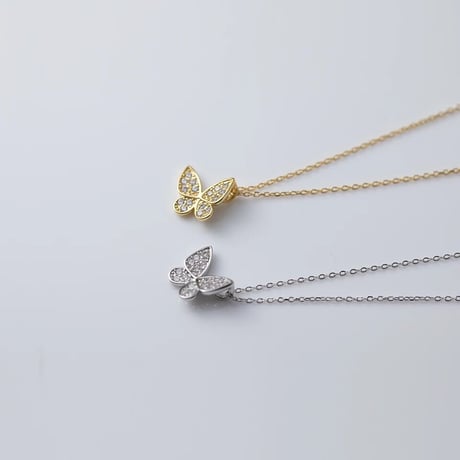 one point butterfly necklace