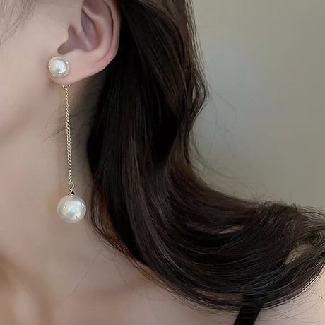 pearl dot stone 2way pierce