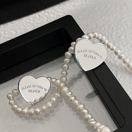 silver heart metal pierce