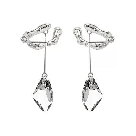clear stone ear cuffs
