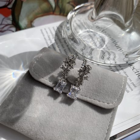 square stone jewelry pierce