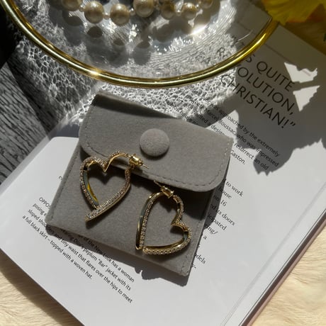heart gold stone pierce
