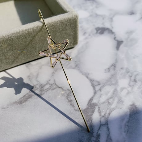 one ear stick pierce