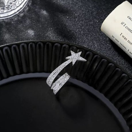 shooting star stone ring