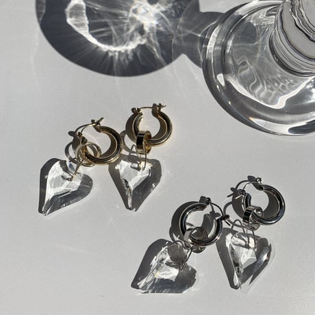 heart clear loop pierce