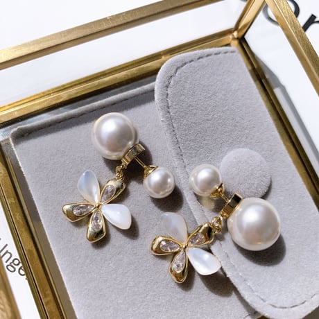 flower pearl catch  pierce