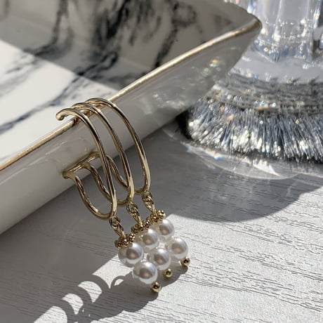 III pearl ear cuffs