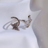 butterfly stone open ring