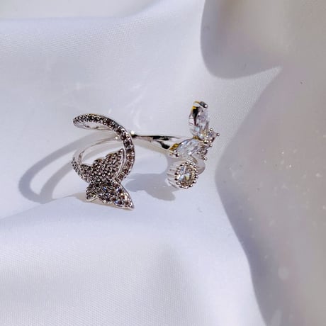 butterfly stone open ring