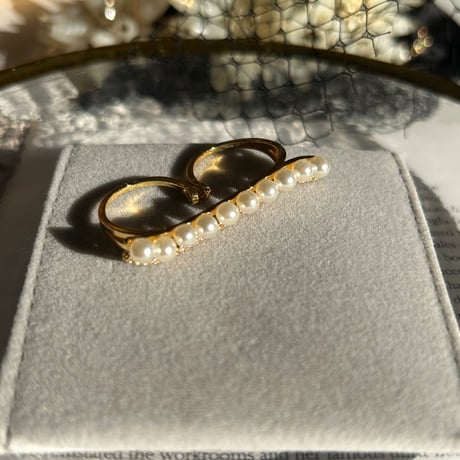 pearl double ring