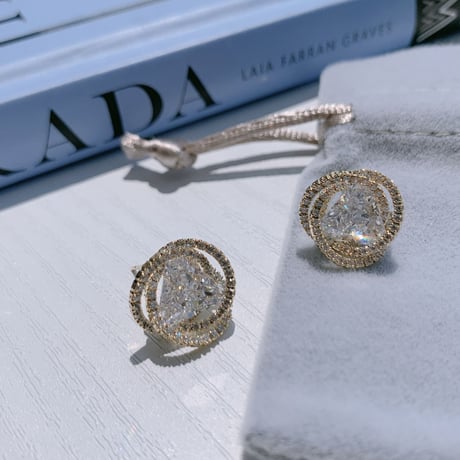 triangle stone loop pierce