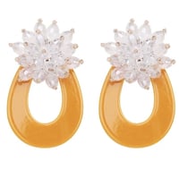 clear flower acryl pierce
