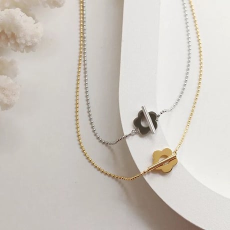 flower bowl chain necklace