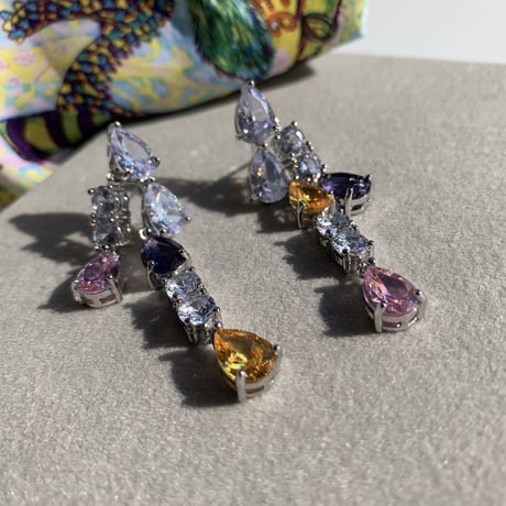 colorful stone large pierce