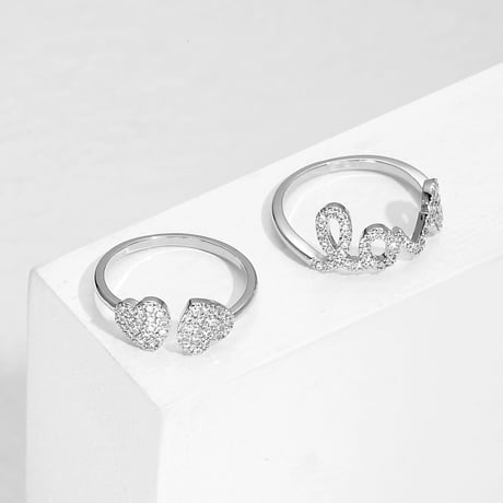 LOVE＋♡︎ ring 2set
