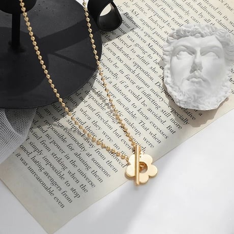 flower bowl chain necklace