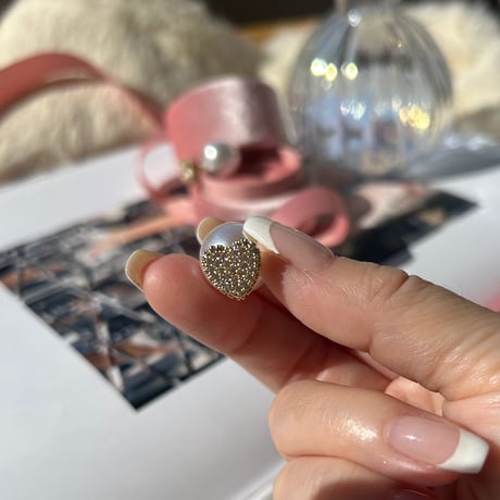 heart pearl catch pierce