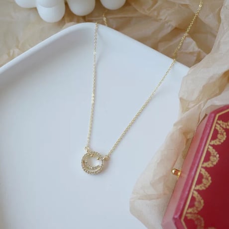 smile gold necklace