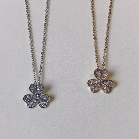 clover stone necklace